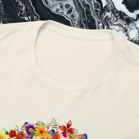 Thumbnail for Flower Power Peace Sign Heavy Cotton Tee - Retro 70s Inspired T-Shirt