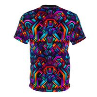 Thumbnail for Neon Geometric Maze T-Shirt