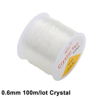Thumbnail for 100M Plastic Crystal DIY Beading Stretch Cords Elastic Line Kandi Making Supply