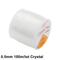 Thumbnail for 100M Plastic Crystal DIY Beading Stretch Cords Elastic Line Kandi Making Supply