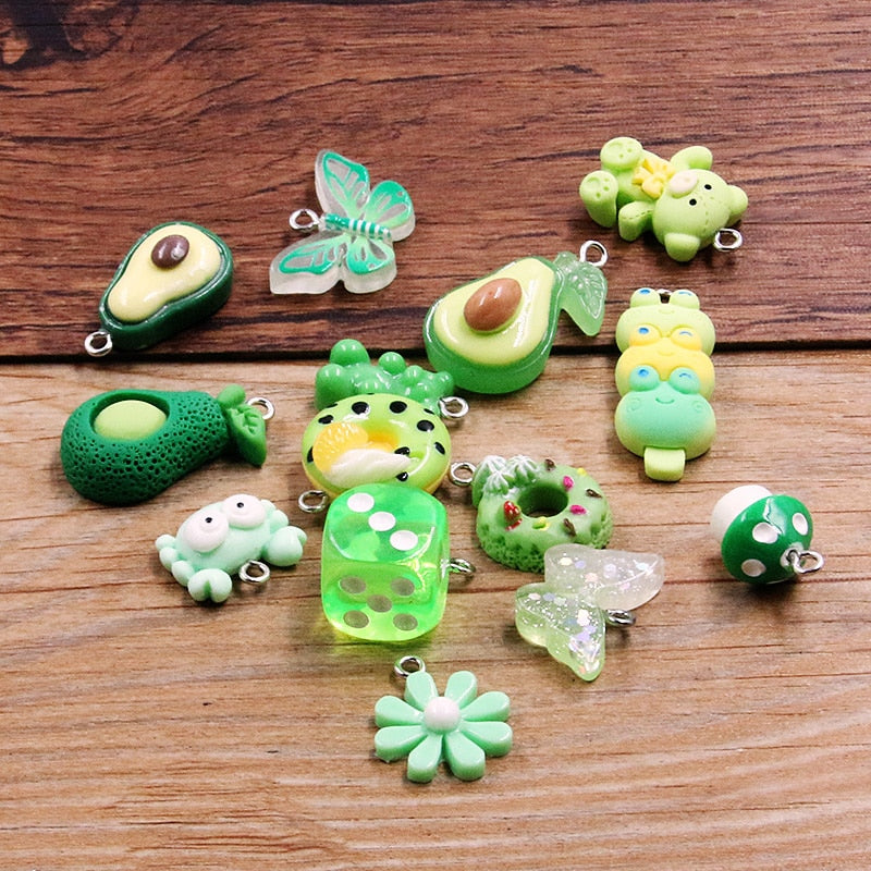 Cheap 20/10PCS Mixed Color Cute Soft Ceramic Flower Animal Beads Jewelry  Findings Charms DIY for Jewelry Accessories Handmade