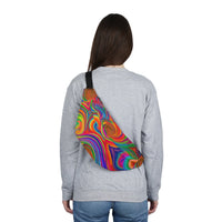 Thumbnail for Fanny Pack Large Rainbow Psychedelic - GroovyGallery