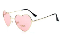 Thumbnail for Ladies Heart Shaped Sunglasses metal Women Brand Designer Fashion Rimless LOVE Clear Ocean Lenses Sun Glasses Oculos UV400 - GroovyGallery