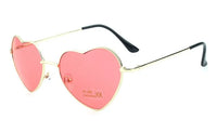 Thumbnail for Ladies Heart Shaped Sunglasses metal Women Brand Designer Fashion Rimless LOVE Clear Ocean Lenses Sun Glasses Oculos UV400 - GroovyGallery