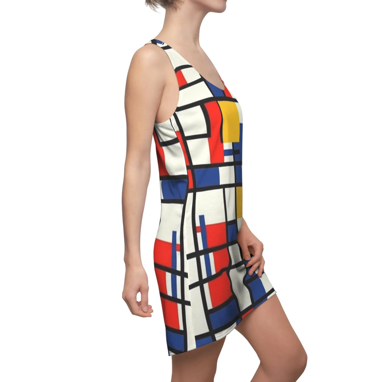 Mondrian Muse Razorback Dress - GroovyGallery