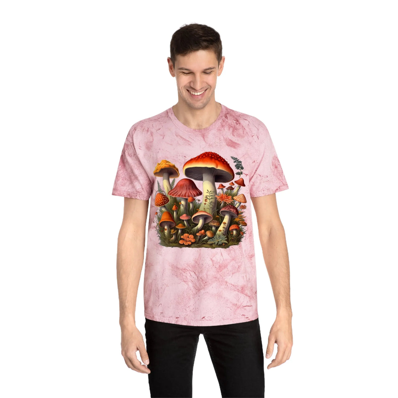 Mushroom Color Blast T-Shirt - Unleash Your Inner Hippie - GroovyGallery