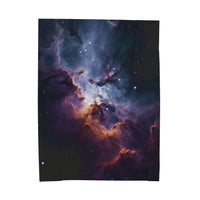 Thumbnail for Nebula Nights Velveteen Plush Blanket: Cosmic Comfort for Festival Camping - GroovyGallery
