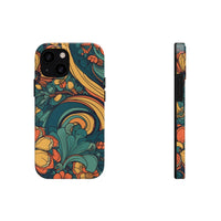 Thumbnail for Phone Case: Retro Vintage 70s Aesthetic, Indie Grunge Hippie Groovy Abstract Floral Psychedelic 70's - GroovyGallery