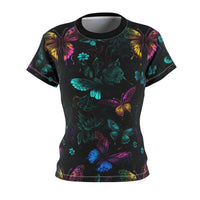 Thumbnail for T-Shirt woman's Neon Nights Butterfly - GroovyGallery